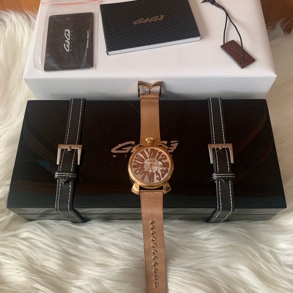 GAGA Milano 46MM Rose Gold Timepiece Watch ✨ Unisex